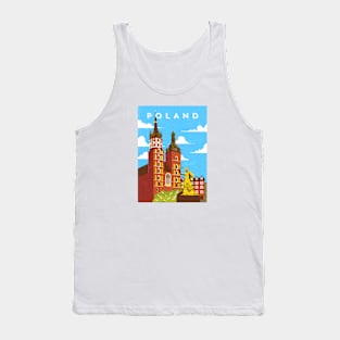 Poland.Retro travel poster Tank Top